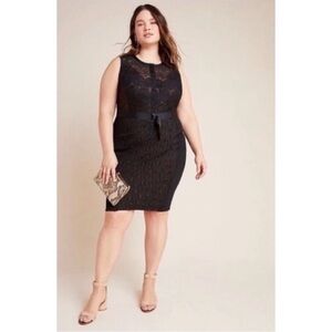Anthropologie Byron Lars Gisella Black Lace Dress NWT SZ 18W